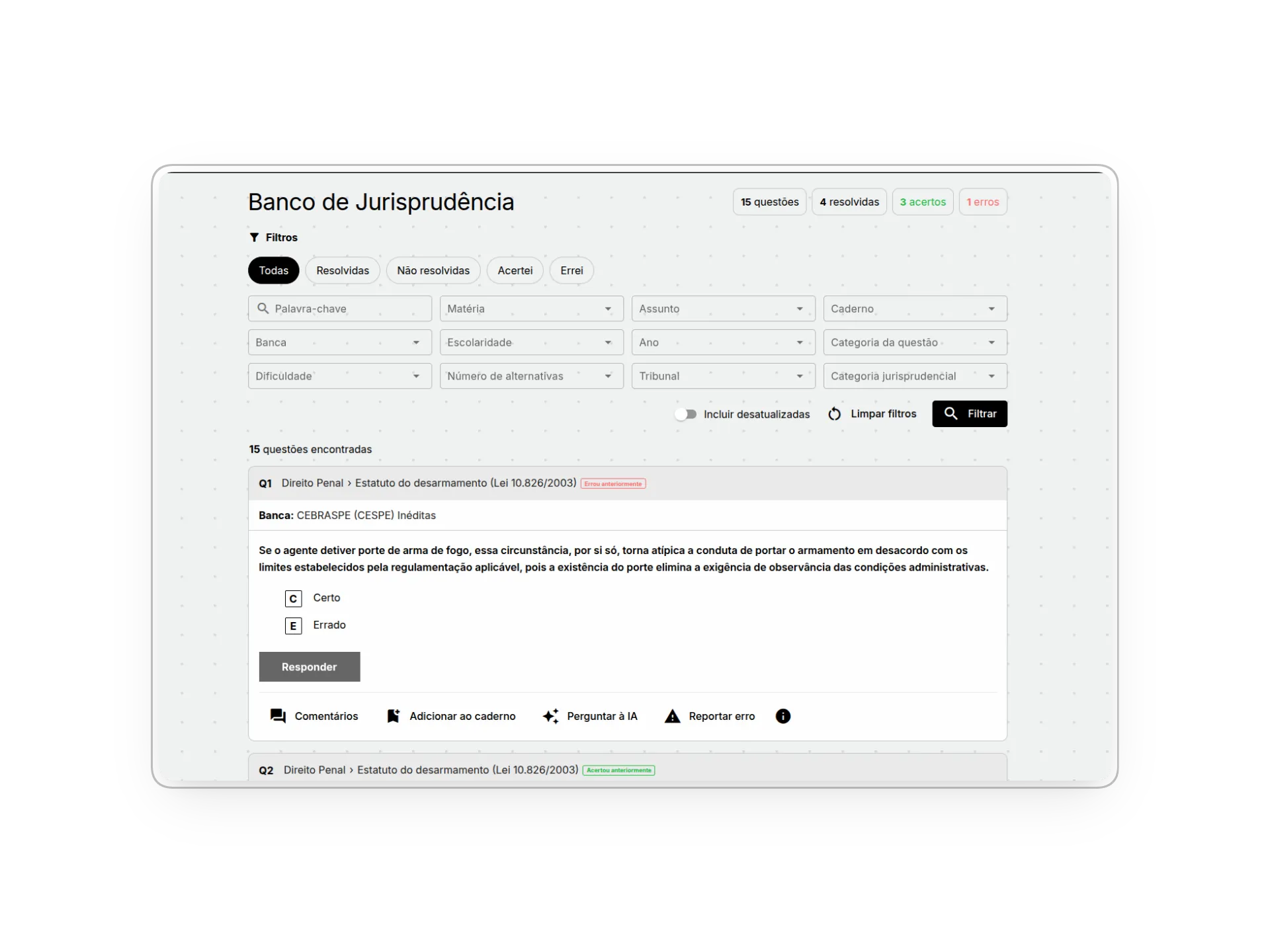 Banco de jurisprudência do STF e STJ
